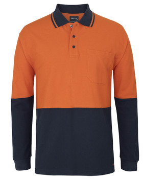 6HVQL - JB's HV L/S COTTON PIQUE TRAD POLO
