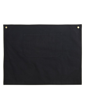 Black - Front - AP06(M3100) - Canvas Short Waist Apron
