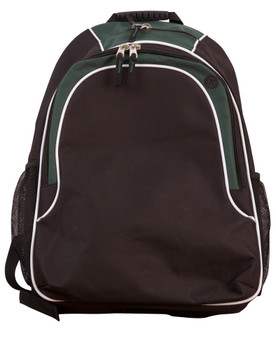 Black / White / Bottle - Front - B5020 - Winner Backpack