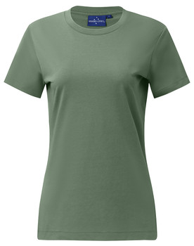 Mineral Green - Front - TS44 - Ladies' Premium Cotton Face S/S Tee Shirt