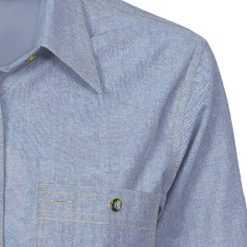 4106 - Ladies Cotton Chambray Shirt - Long Sleeve