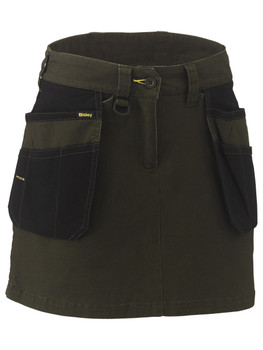 Olive - Front - BLS1024 - Women's Flx & Move Skort