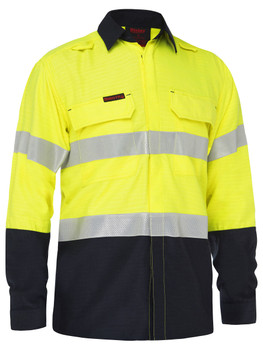 BS8438T - Apex 185 Taped Hi Vis FR Ripstop Vented Shirt