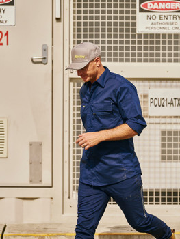 Navy - Front - BPC6150 - X Airflow Stretch Ripstop Vented Cargo Pant