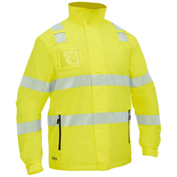 BJ6842T - Taped Hi Vis Heated Jacket with Hood