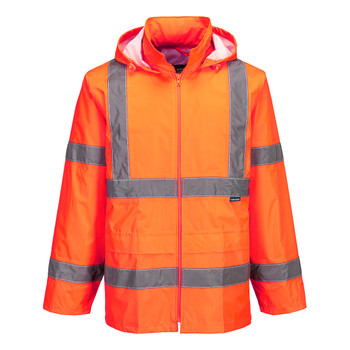 Orange - Front - H440 - Hi-Vis Rain Jacket
