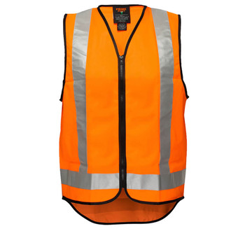 MV188 - Hi-Vis X Back Zipped Vest 