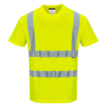 Yellow - Front - S170 - Cotton Comfort T-Shirt S/S