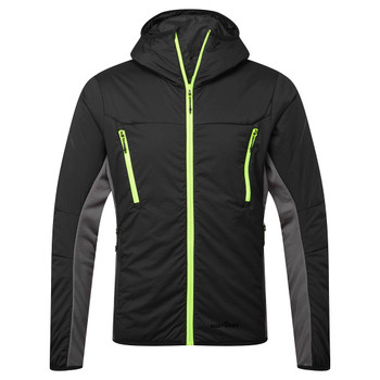 Black - Front - EV470 - EV4 Insulated Hybrid Jacket