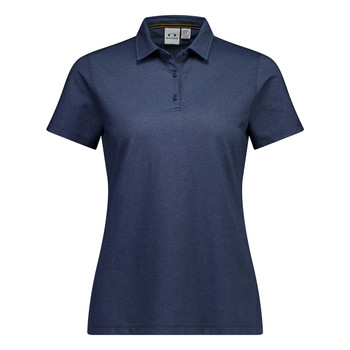 Denim Blue - Front - BP2616LS - Womens Venture Short Sleeve Polo - Biz Collection
