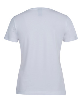 White - Alternate - 1STS1 - C of C Ladies Cotton S/S Stretch Tee
