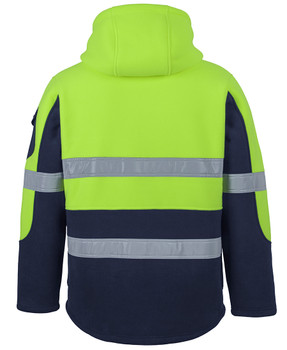 Lime / Navy - Alternate - 6DLP - JB's HV D+N 450G Pull Over Shepherd Hoodie