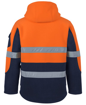 Orange / Navy - Alternate - 6DLZ - JB's HV D+N 450G Full Zip Shepherd Hoodie