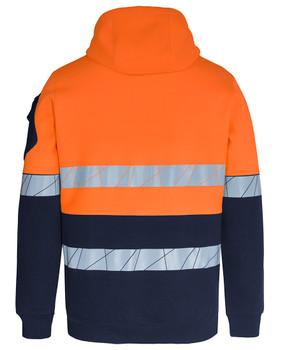 Orange / Navy - Alternate - 6DPFP - JB's 450G HV Pull Over Hoodie With Frag Tape -2Xs