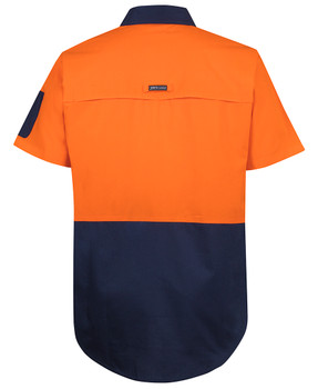 Orange / Navy - Alternate - 6HRFS - JB's HV Class F Ripstop S/S Work Shirt