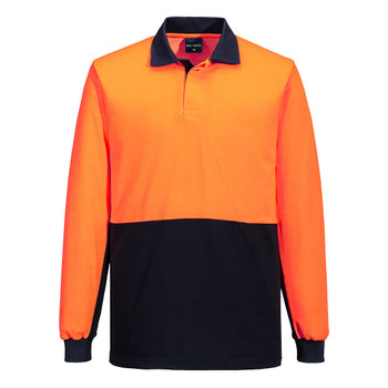 MP813 - Hi-Vis Contrast Class D Polo Shirt L/S