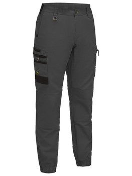 Charcoal - Front - BPC6237 - Flx & Move Elastic Waist Cargo Cuffed Pants