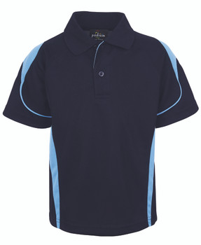 Navy / Light Blue - Front - 7BEL - Pdm Kids Bell Polo