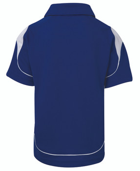 Royal / White - Alternate - 7BEL - Pdm Kids Bell Polo
