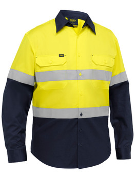 BS6390T - Industrial Taped Hi Vis Cool Lighweight Vented Shirt