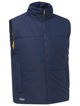 Navy - Front - BV0333 - Insulated Puffer Vest - Bisley Workwear
