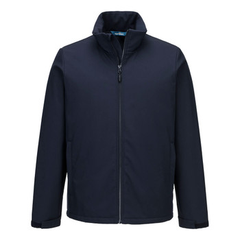 Navy - Front - S647 - Heated Softshell Jacket (3L)