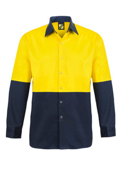 WS3035 - L/S Two Tone Hi Vis Shirt Stud