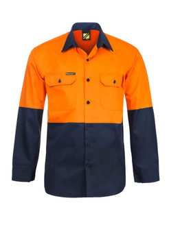 WS4247 - Cotton L/S Shirt W Mesh Insert