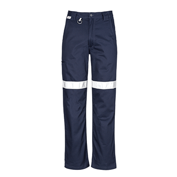 ZW004 - Mens Taped Utility Pant (Regular) Navy Front