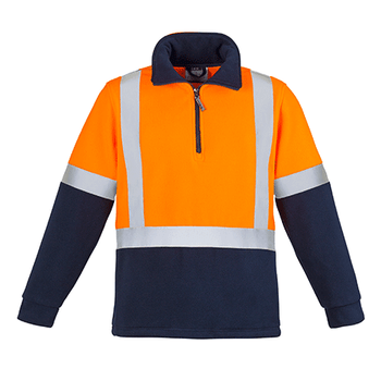 ZT462 - Mens Hi Vis Fleece Jumper - Shoulder Taped O/N FRONT