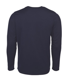 Navy - Alternate - 7PLFT - PODIUM KIDS L/S POLY TEE