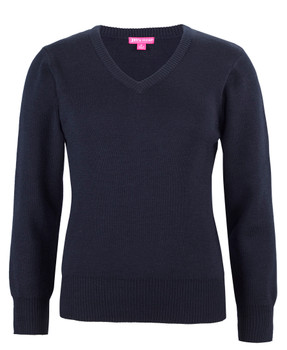 Navy - Front - 6J1 - JB's Ladies Knitted Jumper