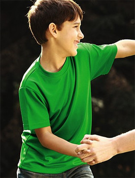 CT1208 - Kids Plain Breezeway Micromesh Tee Shirt