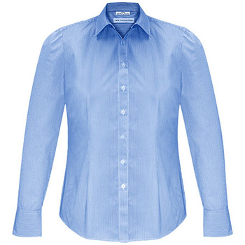 S812LL - Ladies Euro L/S Shirt - Blue