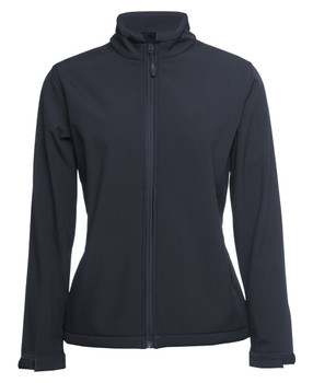 Navy - Front - 3WSJ1 - Pdm Lds Three Layer Softshell Jckt -06