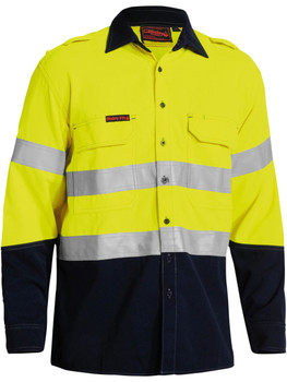 BS8082T - TenCate Tecasafe Plus 700 Taped Hi Vis FR Vented Shirt