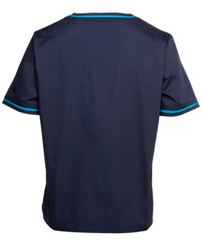 Navy / Aqua - Alternate - 4SCT - JB's Contrast Unisex Scrubs Top