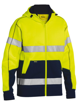 BK6819T - Taped Hi Vis Fleece Hoodie