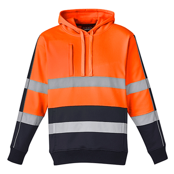 ZT483 - Unisex Hi Vis Stretch Taped Hoodie O/N FRONT