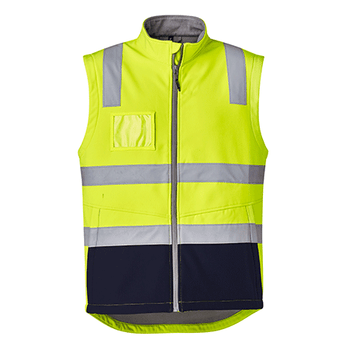 ZV426 - Unisex Hi Vis Softshell Vest Y/N FRONT