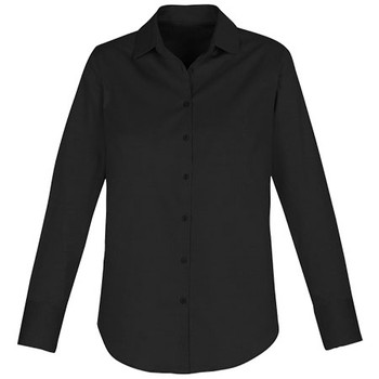 S016LL - Camden Ladies Long Sleeve Shirt - Black