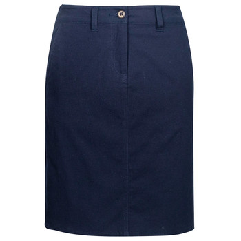 Navy - Front - BS022L - Lawson Ladies Chino Skirt - Biz Collection