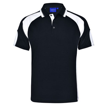 Navy White - PS61 - Mens Alliance Polo - Winning Spirit