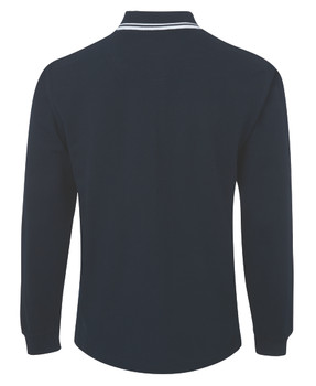 Navy / White - Alternate - 210XC - JB's L/S C/Trast Polo -2Xs