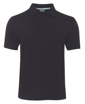 Black - Front - 2CJ - C of C JERSEY POLO