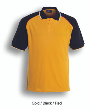 CP0360 - Unisex Adults Three Tone Polo