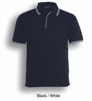 CP0422 - Bocini Unisex Double Striped Polo