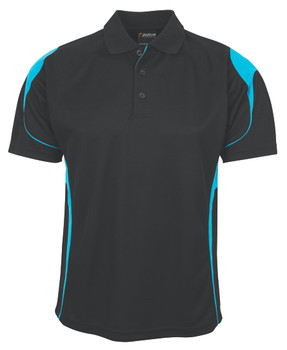 Black / Aqua - Front - 7BEL - Pdm Bell Polo