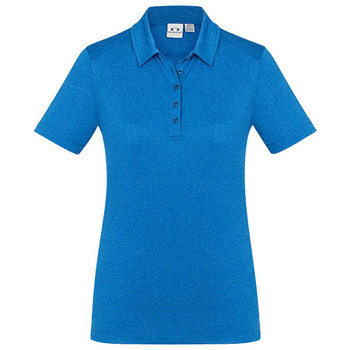 Cyan - E-P815LS Ladies Aero Polo - Biz Collection