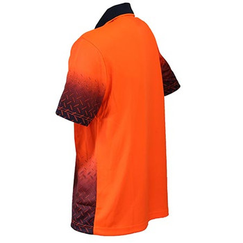 3552 HiVis Sublimated Diamond Plate Polo - DNC Workwear